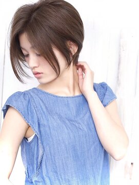 アール 北千住店(ar) 前下がりショートボブ/前髪なし/大人可愛いくびれひし形/t6
