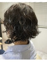 ヴァネッサ VANESSA&nbsp;ショートボブくせ毛風垢抜けパーマスパイラルパーマ×MIHO