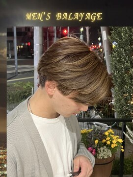 ガイズ ヘアー イサミ(GUY'S HAIR 133) メンズバレイヤージュ/ハイトーンカラー/ダブルカラー