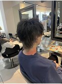 王道ウルフ　マッシュウルフ　インナーカラー