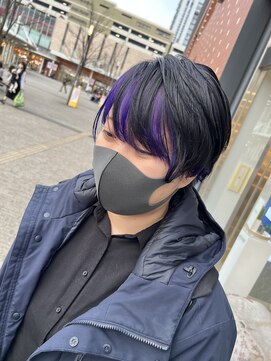 コワファースト 大分(COIFF1RST) インナーカラーバイオレット