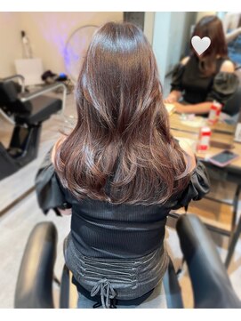 フローター 駒込六義園店(FLOWATER) ピンクブラウン×レイヤーカット