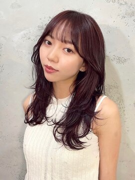 ノラ ヘアーサロン(NORA HAIR SALON) 【akane】韓国風レイヤーカット×レッドブラウン