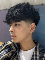 ウェイビーエフティフィフス 横浜西口(WAVEY ft.fifth) スペインカールツイストパーマフェードツーブロックメンズパーマ