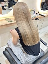 ヒビヲ(HIBIO) ハイトーンカラーミルクティーベージュケアブリーチダブルカラー