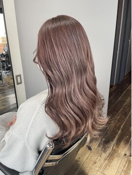 ヘアアンドメイク エジェリ(hair&make egerie) ラベンダーピンクベージュ・韓国風ヨシンモリロング