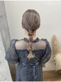 箔付きタイトヘアアレンジ/大宮東口タイトヘアアレンジ