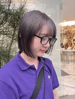 ゼスト 八王子店(ZEST) パツッとボブ/ラベンダーグレージュ【佐々木麻衣】