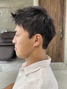 フイ 新宿3丁目(Hui) ハイトーンカラー/マッシュパーマ/アースカラー/men's/