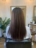 ツヤ潤いヘアカラー＋Mシムテムトリートメント 