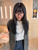 シダ(sida SAIIN)&nbsp;20代30代ロングレイヤーブルーブラック