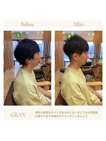 グランバイ アトリエドングリ(Grand × AtlierDonguri)&nbsp;お客様髪質改善データ1882（メンズショート）