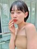 カット+前髪縮毛矯正　￥14300[銀座駅/ショート/ボブ/縮毛矯正]