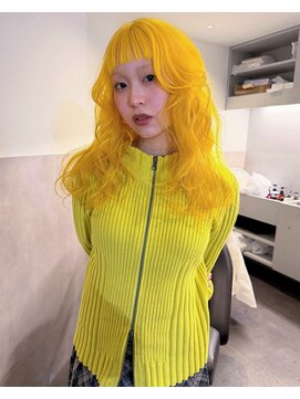 ニコフクオカヘアーメイク(NIKO Fukuoka Hair Make) イエローカラー/レモンカラー/ミディアムレイヤー