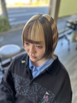 ウルフカット×おまかせデザインカラー