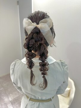 アイランド(I’sland) ツインテール三つ編み×三つ編みアレンジ☆