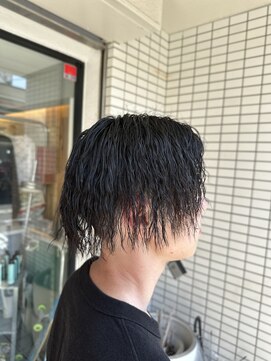 スウェル 船橋店(Swell) MEN’S HAIR/サーフカール/刈り上げセンターパート/船橋