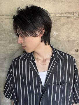 サイン メンズ 渋谷(SIGN men's) フェザーパーマダウンパーマニュアンスパーマセンターパート