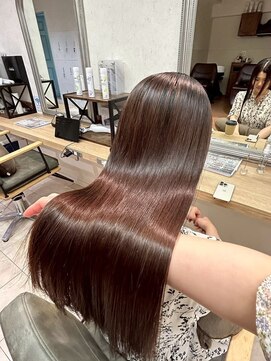 キャパ(CAPA) 透明感ブラウン×美髪ストレート(茅ヶ崎/20代/韓国ヘア/髪質改善