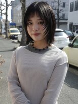 チャプター 問屋町(chapter)&nbsp;オン眉ベビーバング顔まわりレイヤー似合わせカット