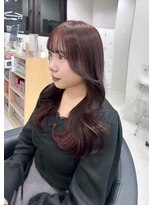 リコヘアー(LiCO HAIR)&nbsp;那覇/イメチェン/ピンクベージュ/アンブレラカラー/前髪