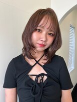 ウシワカマル ミライ(USHIWAKAMARU MIRAI)&nbsp;内巻きミディアムレイヤー×こっくりブラウン