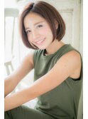 小顔効果抜群☆大人カワイイ無造作ボブ!