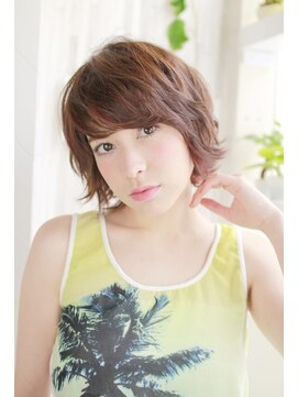 シュシュット(chouchoute) 美髪デザインカラー切りっぱなしボブマッシュウルフオン眉/002