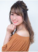 お呼ばれ♪ゆるハーフアップ