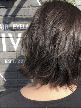 ヘアアイラッシュ リベット(hair eyelash RIVET) ネイビーアッシュボブ