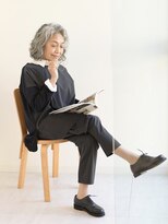 えがお美容室&nbsp;【えがお美容室】50代60代に人気◎ゆらめくウェーブヘア