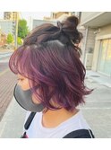 インナーデザインお団子ヘア