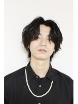 アミュレ(Amule)&nbsp;メンズカット前下がりヘア色気たっぷり韓国マッシュコンマヘア