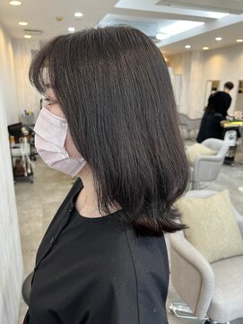 ジーナ 銀座(Zina) 髪質改善*マロンベージュ*20代30代*ミニウルフ【Zina銀座】