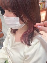 テトラ バイ ネオリーブ 横浜西口店(tetra by neolive)&nbsp;イヤリングカラーから全体までピンクの女の子カラー♪