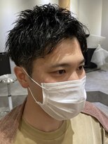 クオル 立川(QOL)&nbsp;ビジネスショートツイストスパイラルパーマツーブロック刈り上げ