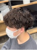 大きめ波巻きパーマ/こなれヘア/波ウェーブツイストパーマメンズ