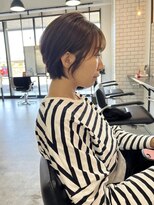 カンナ(CANNA)&nbsp;バッサリ☆大人の柔らか丸みショートボブ［CANNA 豊田市美容室］