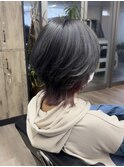 ウルフヘア/ウルフカット/ショートボブ/インナーカラー/レイヤー