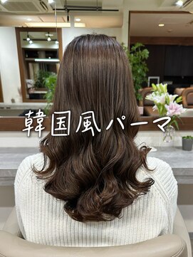 アミー 銀座(Ammy) Ammy ceo 藤原駿#コテ巻き風パーマ #パーマロング#韓国風パーマ