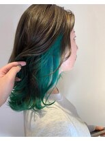ネオヘアー 曳舟店(NEO Hair) オリーブグレージュ/インナーカラー/裾カラー