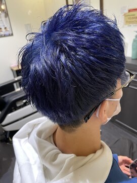 ルシードスタイル リム(LUCIDO STYLE Rim) メンズ×ネイビーブルー