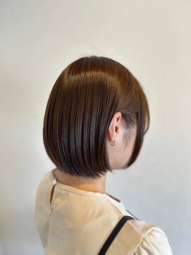リム(Limb) 【韓国ヘア】丸みショートボブ　柔らかベージュ