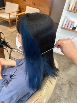 メロウマン(mellowman) インナーカラー20代30代40代ハイライトブリーチダブルカラー立川