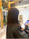 柔らかいブラウンカラー