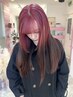 カット+デザインカラー（ケアブリーチ）￥19,800