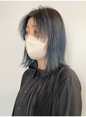 【TALO】顔まわりレイヤー×ネイビーグレー