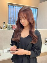 アスラン(ASLAN)&nbsp;【aslan】レイヤースタイル/ピンクベージュ/顔周りカット