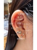 池袋 耳ツボジュエリー 付け放題♪