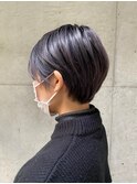 コンパクトショート×アッシュグレージュ